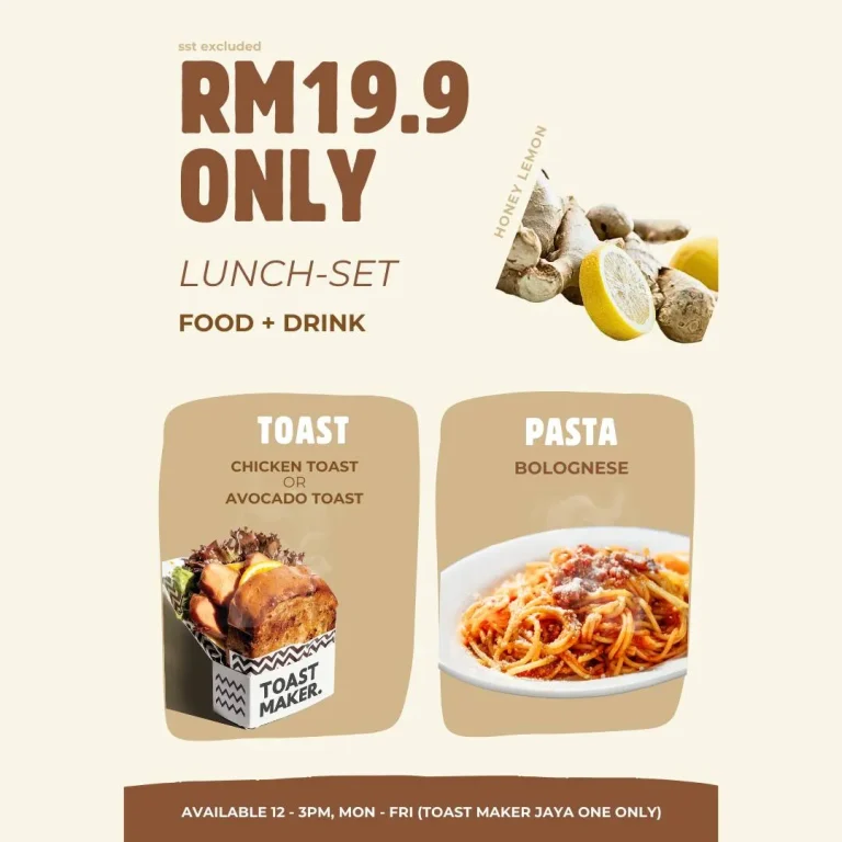 Toast Maker Menu Malaysia & Latest Prices September 2025