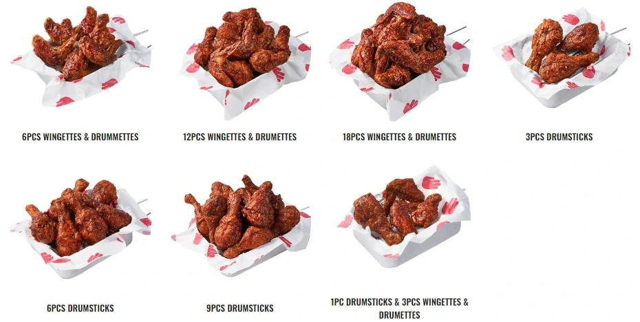 4 FINGERS CLUCKIN’ CRISPY CHICKEN PRICES