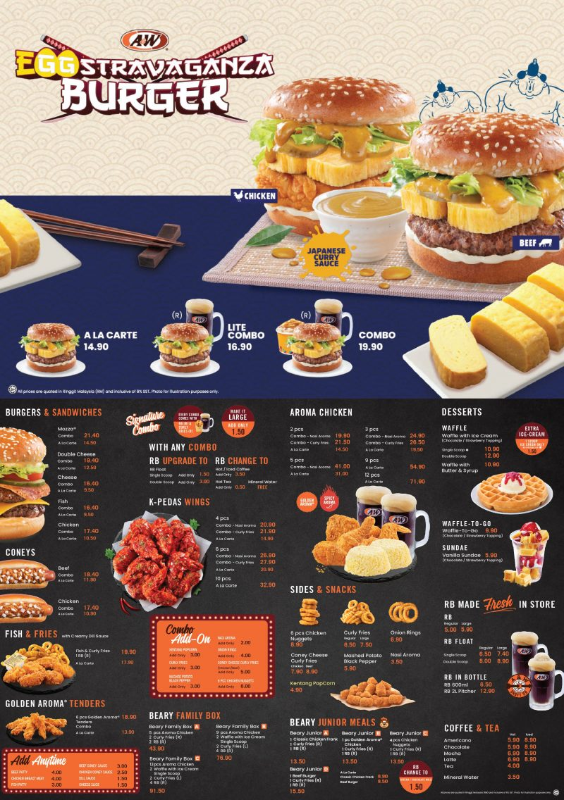 A&W Menu Malaysia & Latest Prices 2024