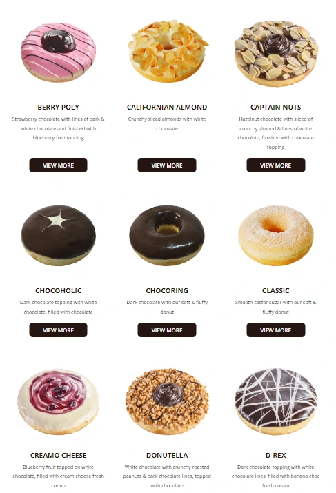 BIG APPLE MENU DONUTS PRICE