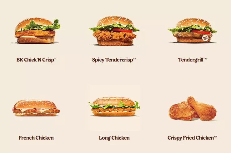 Burger King Chicken Menu With Prices