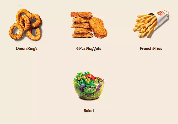 Burger King Side Prices