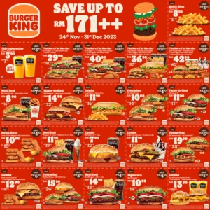 Burger King Malaysia Menu