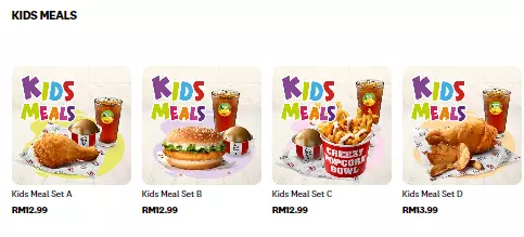 KFC Kids Meals Prices