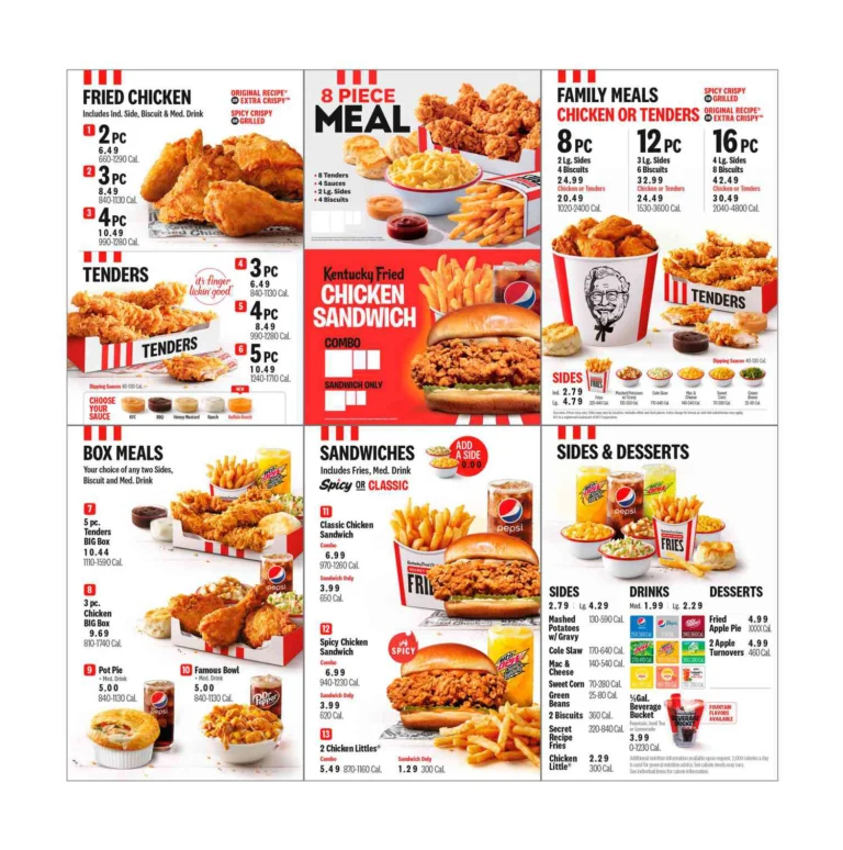 KFC Menu Malaysia & Latest Prices 2024