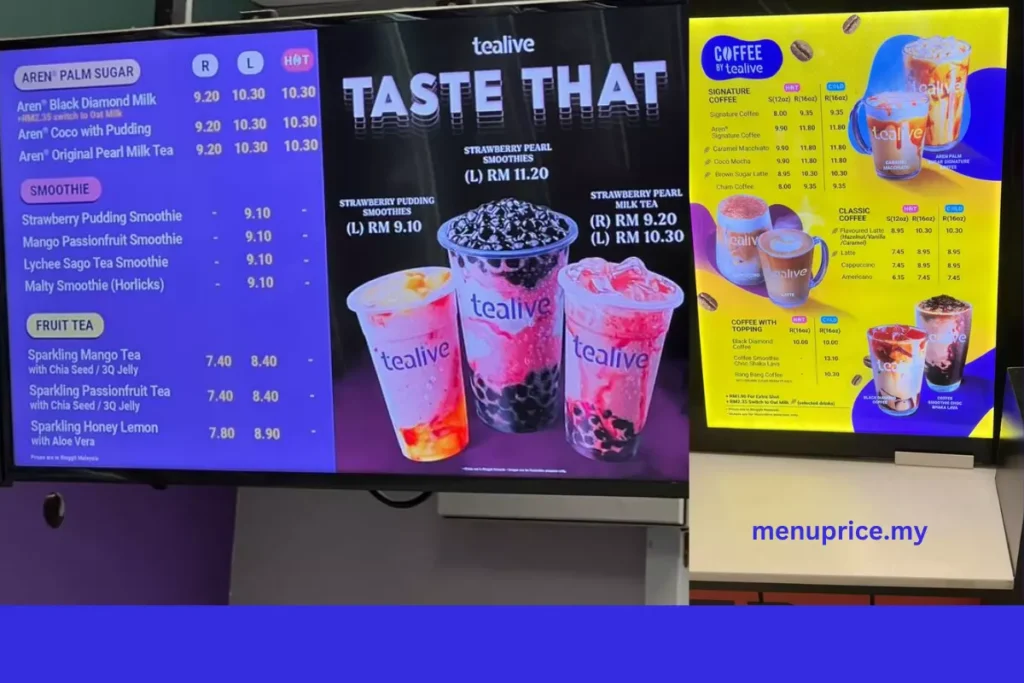 MENU PICTURES TEALIVE MALAYSIA 2024