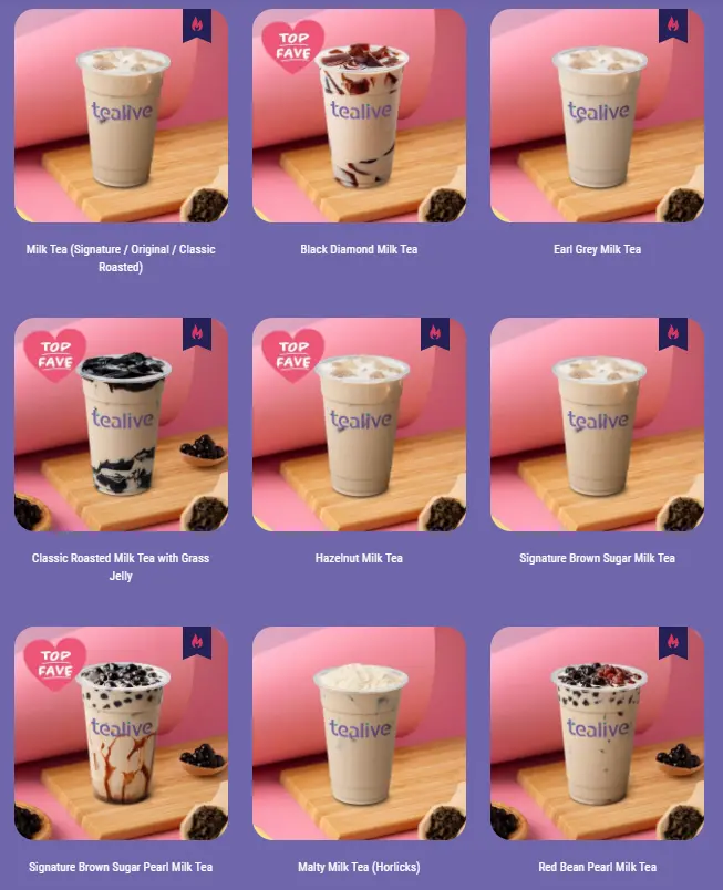 TEALIVE MILK TEA PRICES