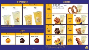 Auntie Anne’s Menu