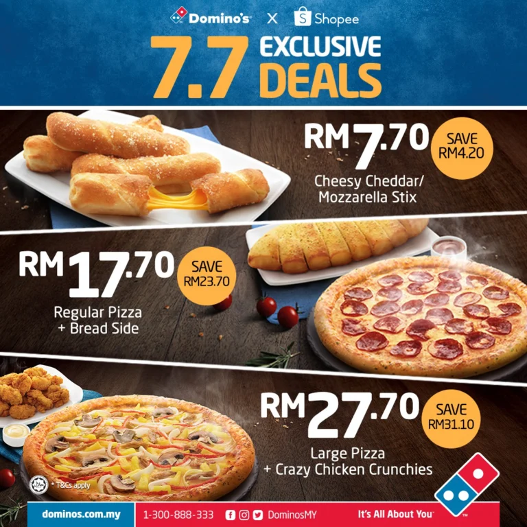 Domino’s Pizza Menu Malaysia & Latest Prices 2024