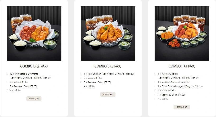 KYOCHON COMBOS PRICES