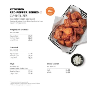 Kyochon Menu