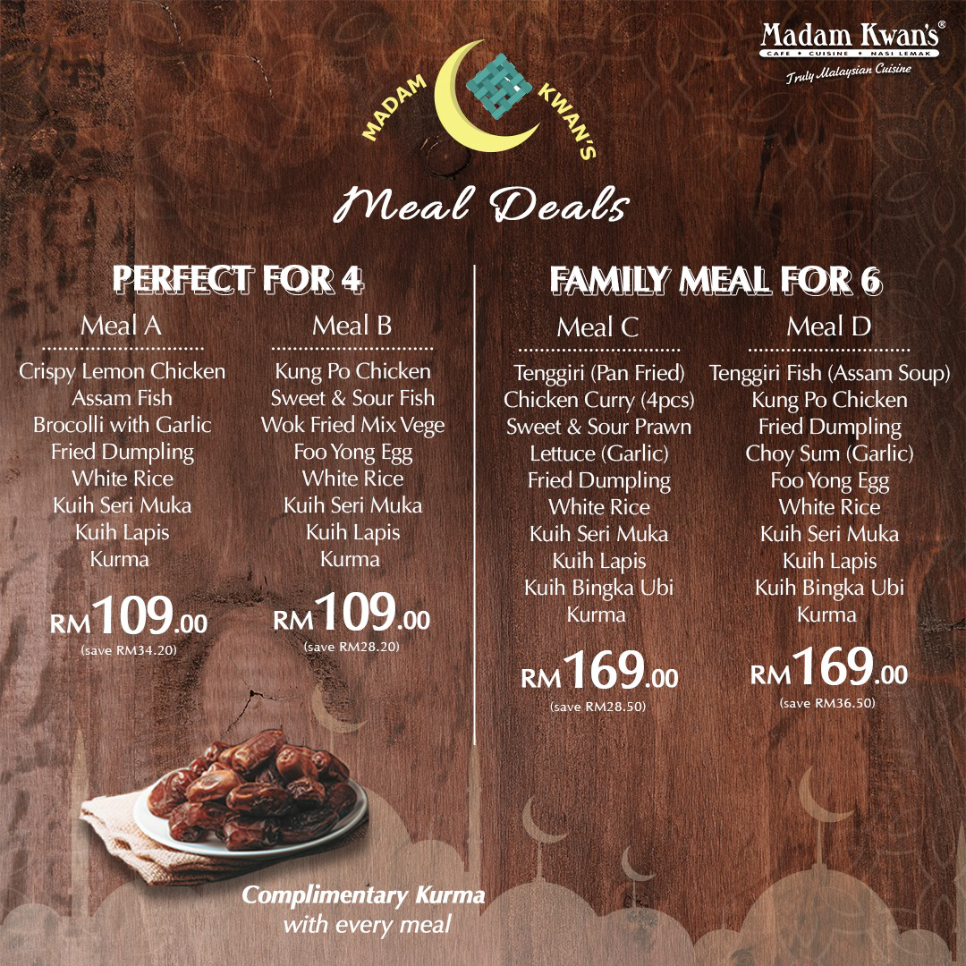 Madam Kwan Menu Malaysia & Latest Prices 2024