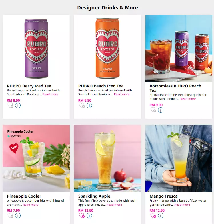 NANDO’S DESIGNER DRINKS & MORE PRICES