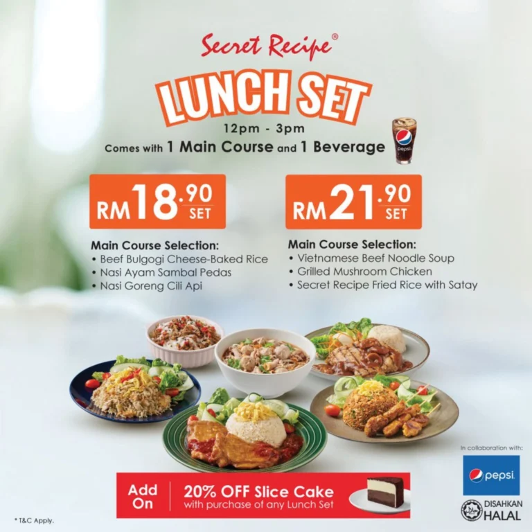 Secret Recipe Menu Malaysia & Latest Prices 2024