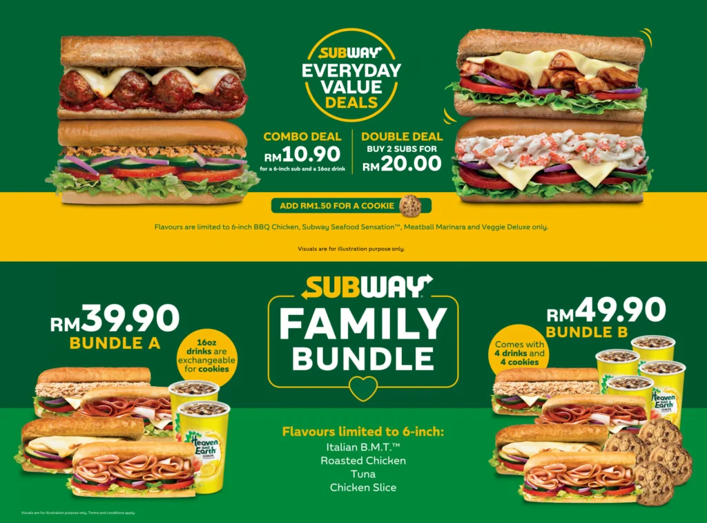Subway Menu Malaysia Latest Prices FEBRUARY 2025