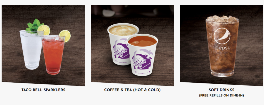 TACO BELL DRINKS PRICES