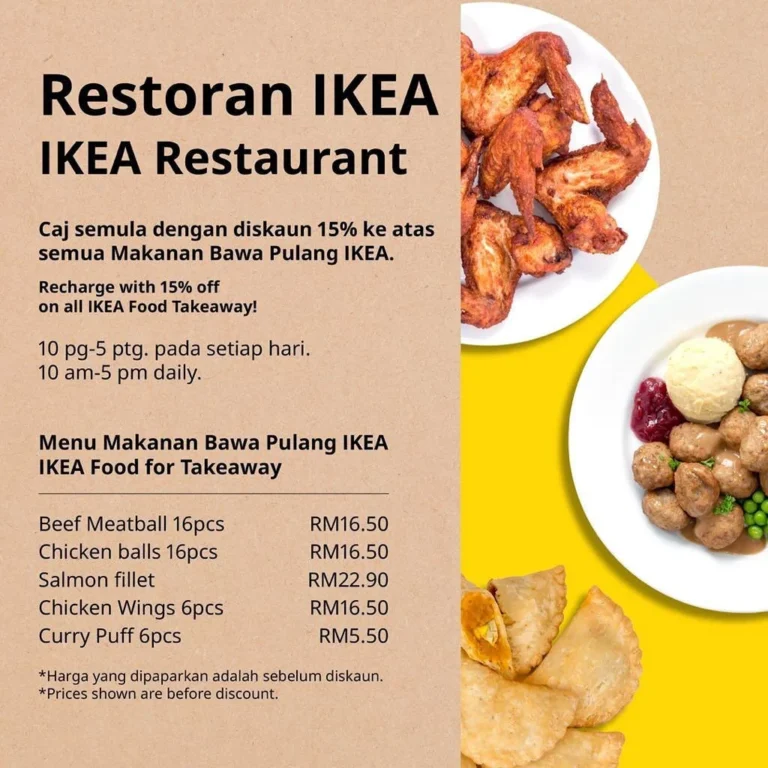 Ikea Menu Malaysia & Latest Prices 2024