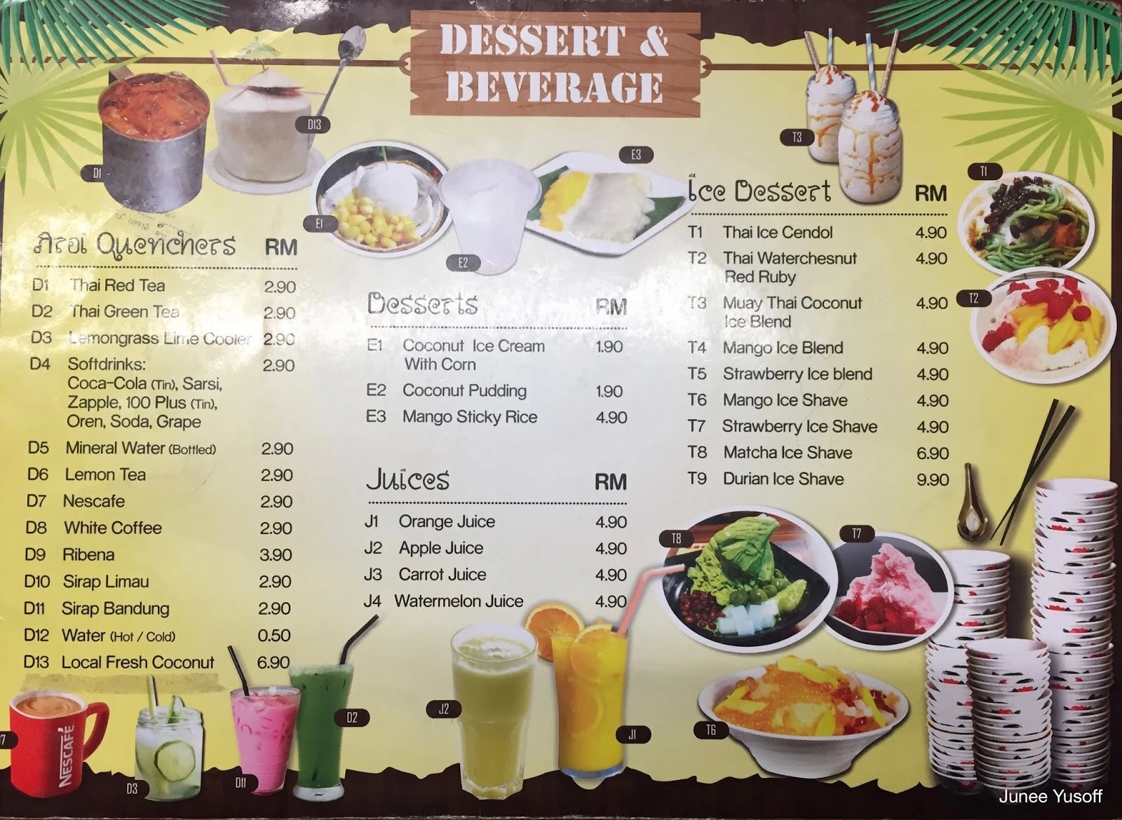 Aroi Thai Menu