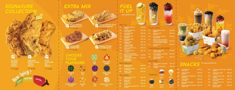 Chickilicious Menu Malaysia & Latest Prices MARCH 2025