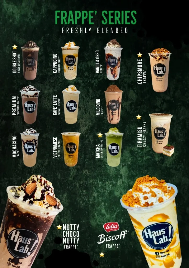 HAUS LAH MENU PICTURES