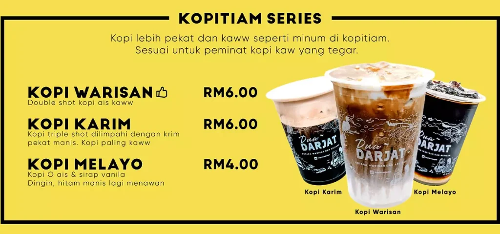 KOPI DUA DARJAT KOPITIAM SERIES PRICES