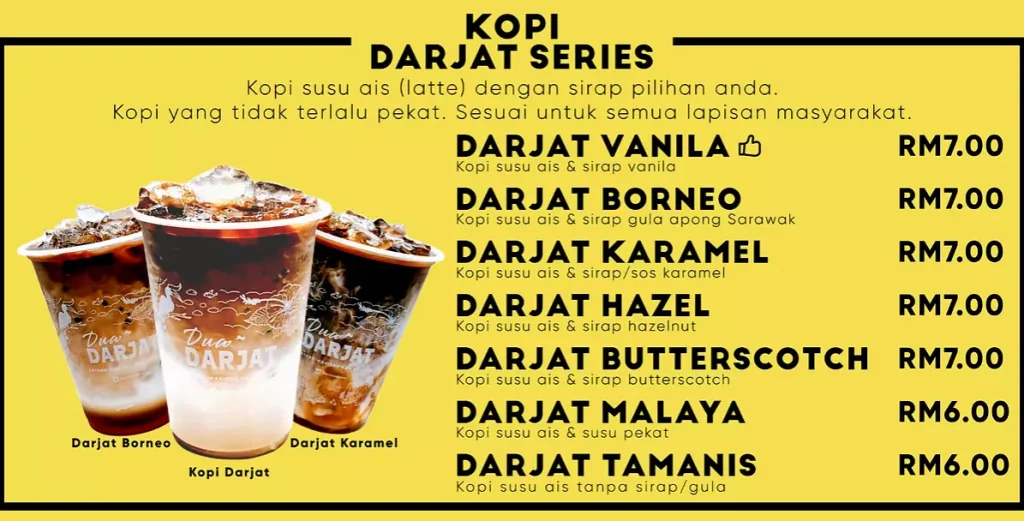 KOPI DUA DARJAT SERIES PRICES