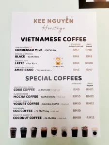 Kee Nguyen Menu