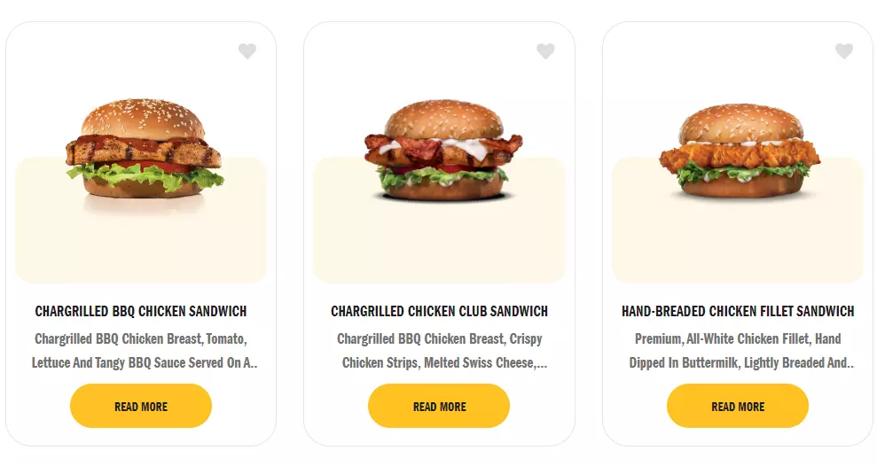 MENU CARL’S JR CHICKEN SANDWICH PRICES