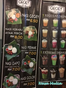 Gegey Menu