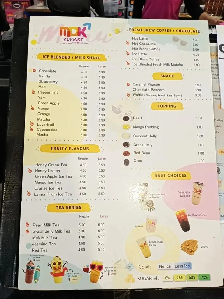 Mok Corner Menu