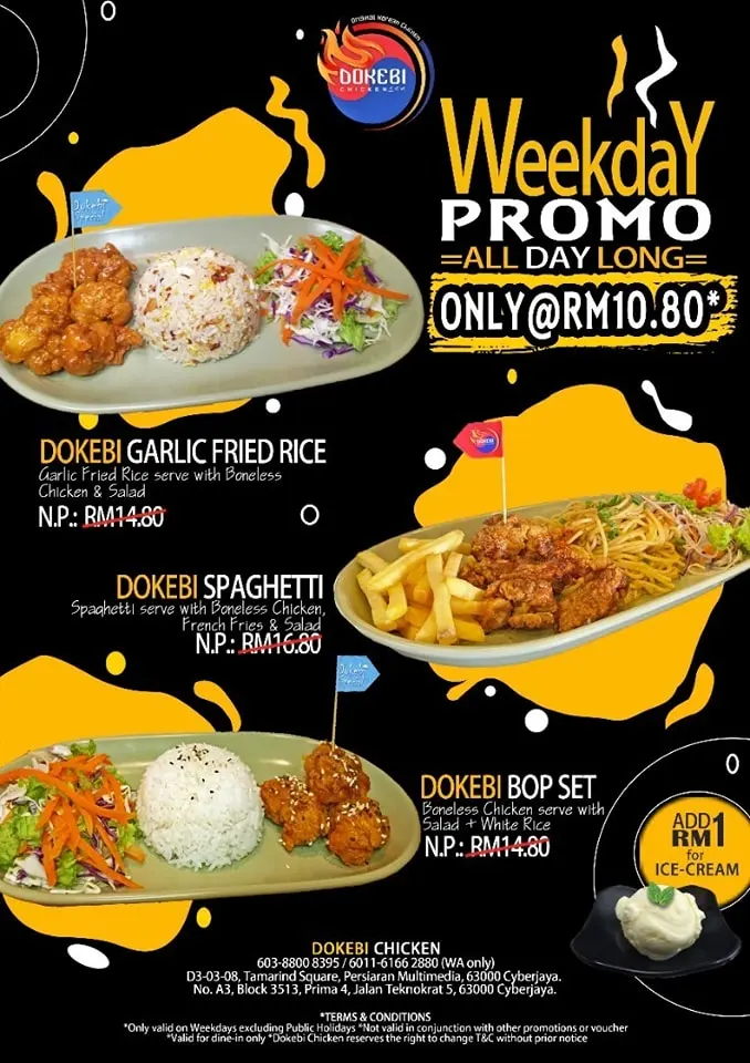 Dokebi Chicken Menu