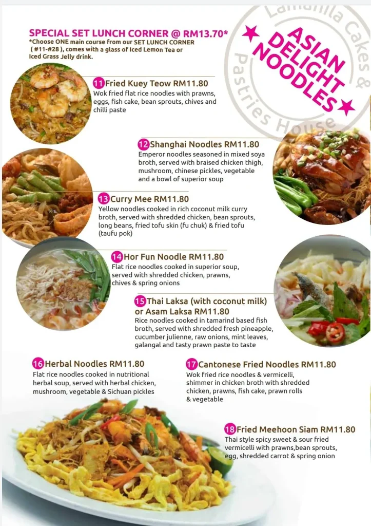 LAMANILA NOODLES MENU WITH PRICES