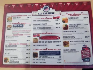 Betty’s Midwest Kitchen Menu