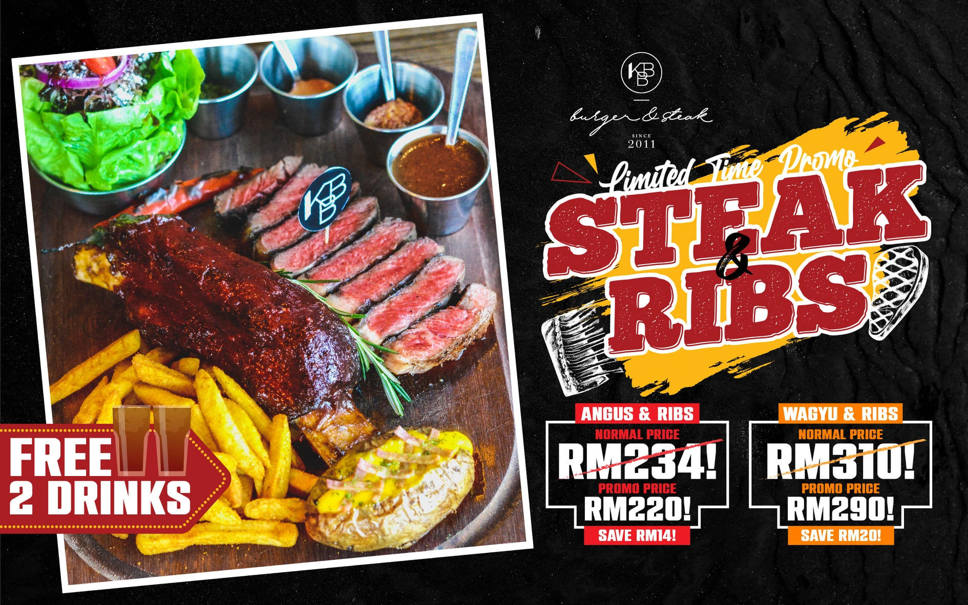 KBB Burger & Steak Menu