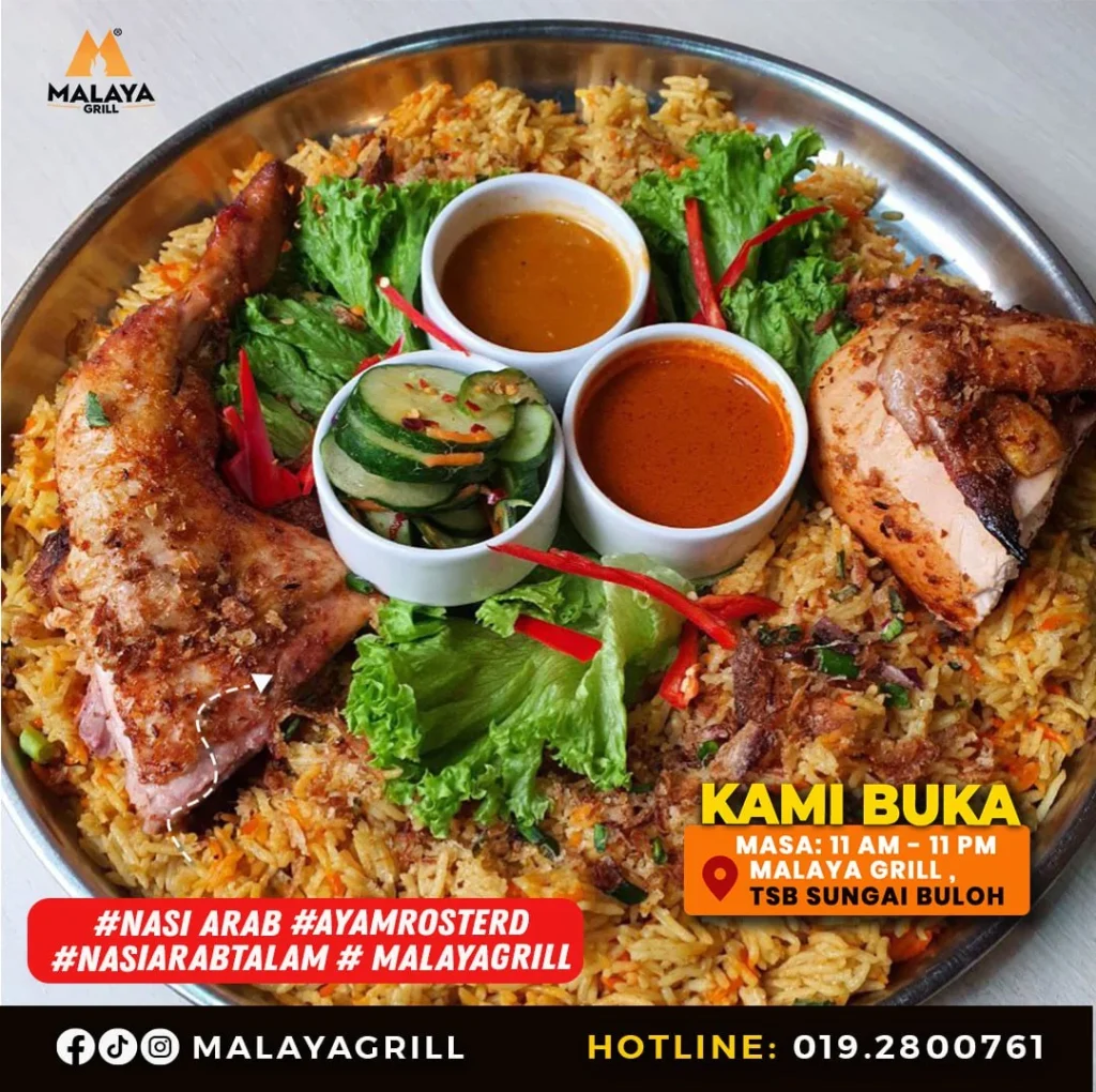 MENU MALAYA GRILL PREMIUM PRICES