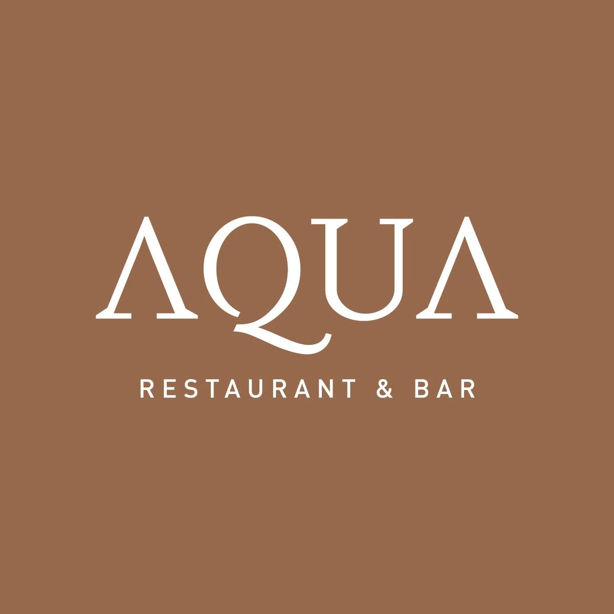 Aqua Restaurant & Bar Menu