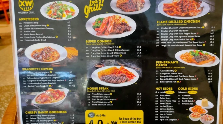 Western Grill Menu Malaysia & Latest Prices 2024