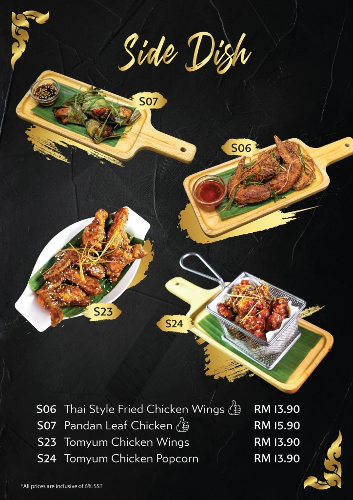 AMPHAWA BOAT NOODLE MENU PICTURES