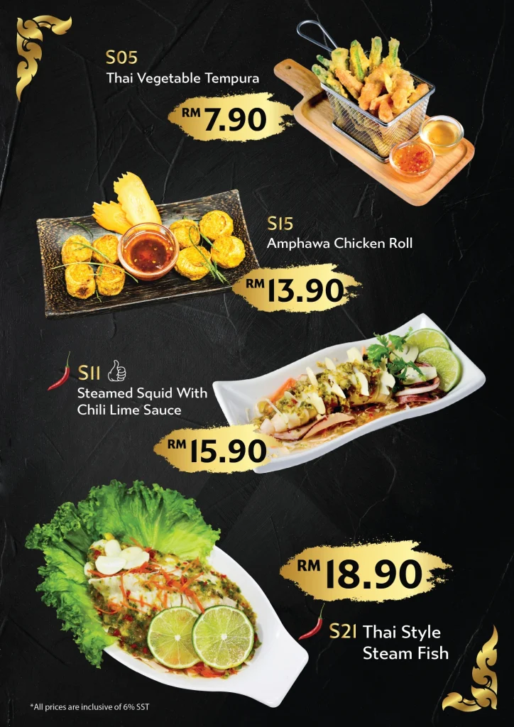 AMPHAWA BOAT NOODLE MENU PICTURES