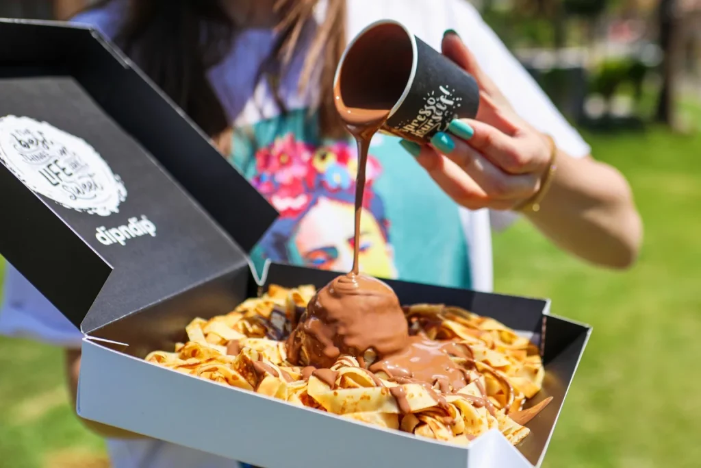 DINPDIP WAFFLES PRICES