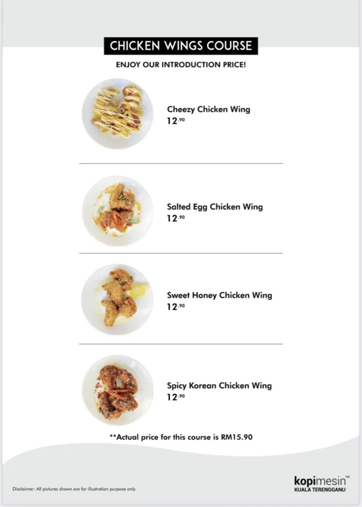 KOPI MESIN CHICKEN WINGS COURSE PRICES