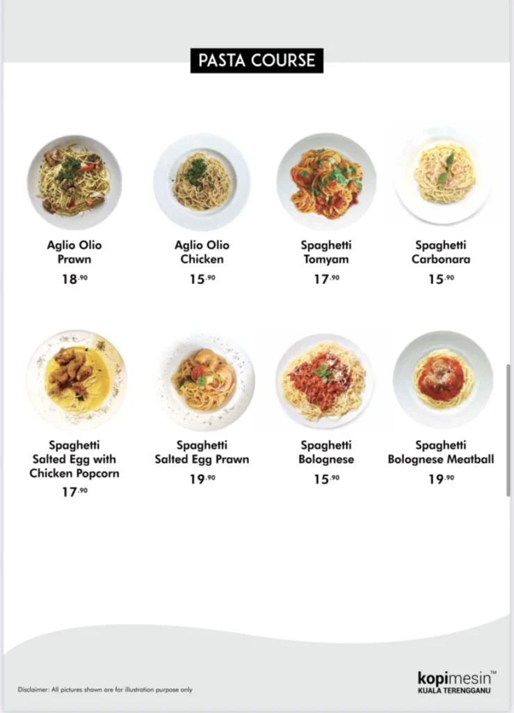 KOPI MESIN PASTA COURSE PRICES