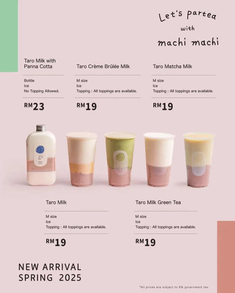 Machi Machi Menu Malaysia & Latest Prices August 2025