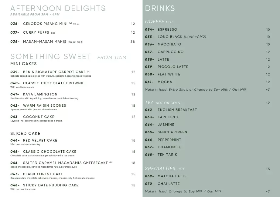 PLAN B BEVERAGES PRICES