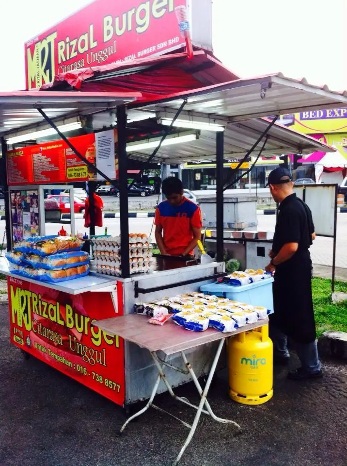 RIZAL BURGER AYAM & DAGING MENU WITH PRICES