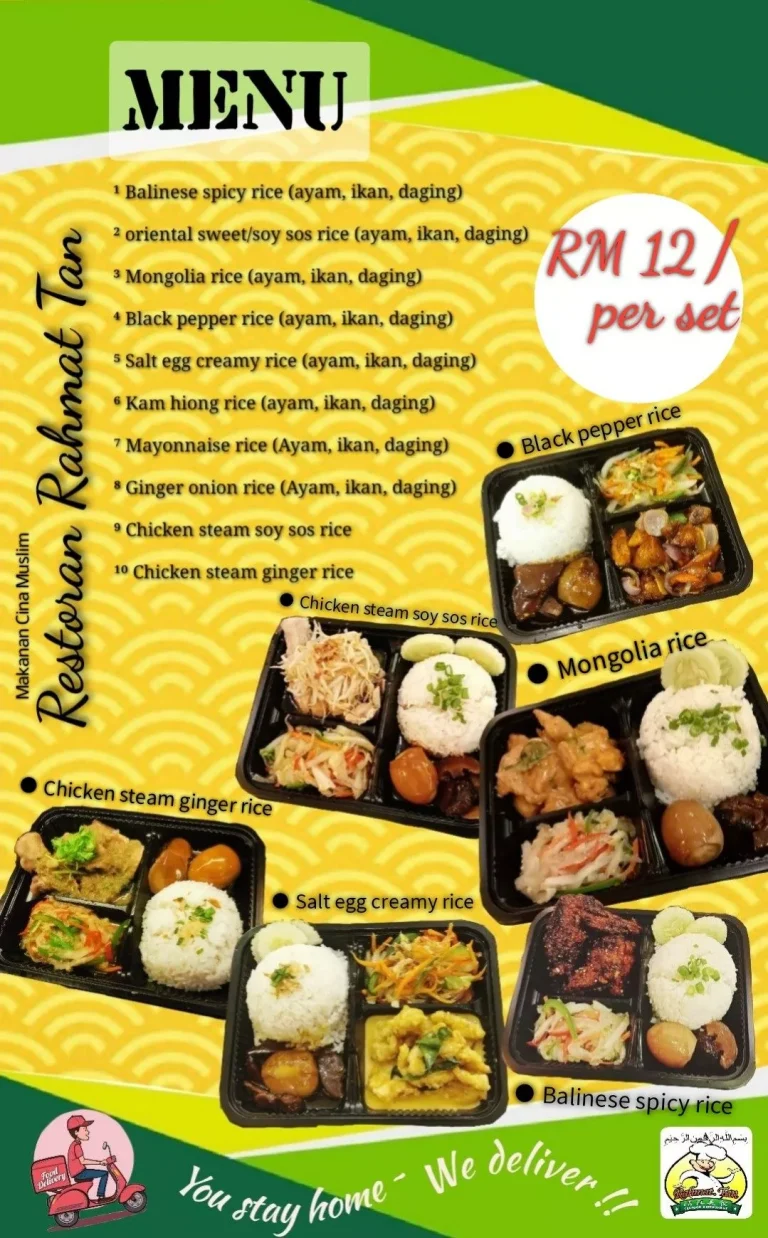 Restoran Rahmat Tan Menu Malaysia & Latest Prices August 2025