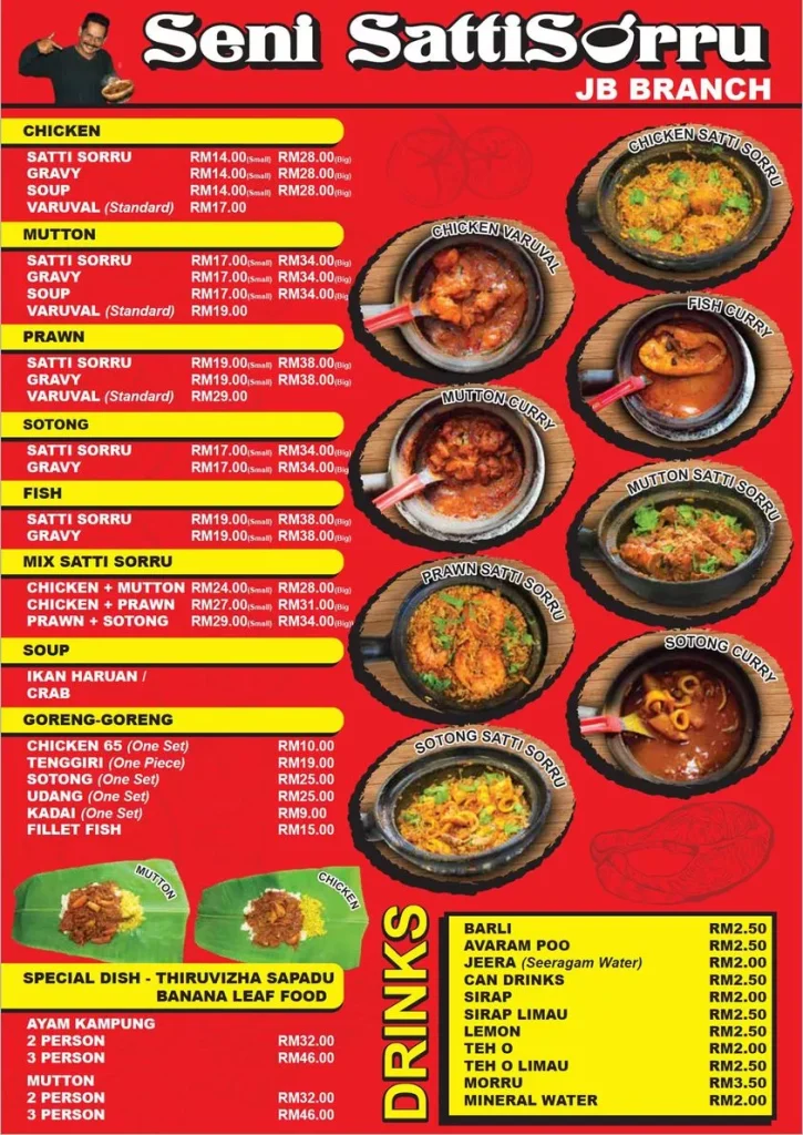 SENI SATTISORRU GORENG GORENG PRICES
