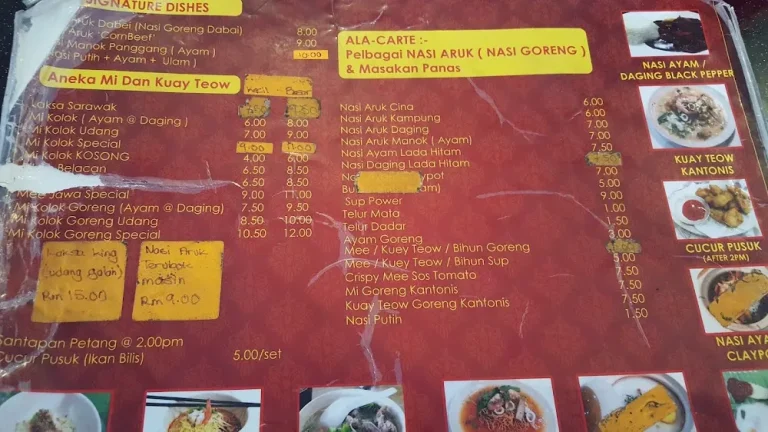Dapur Sarawak Menu Malaysia & Latest Prices September 2025