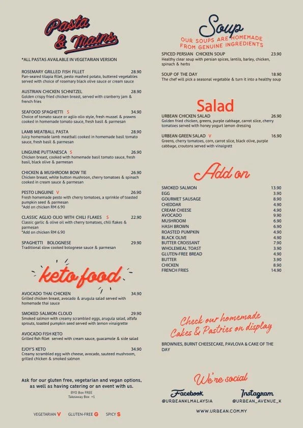 URBEAN KETO FOOD PRICES